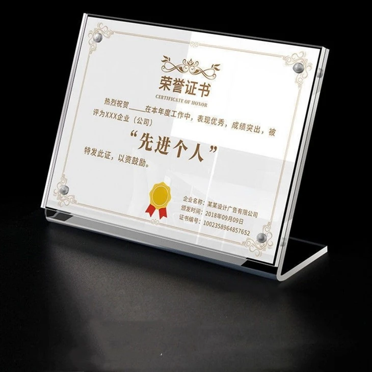 L Shaped Acrylic Frame best